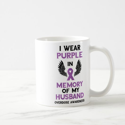 Mug Ruban Violet de Sensibilisation aux Surdoses Mémoi (Droite)