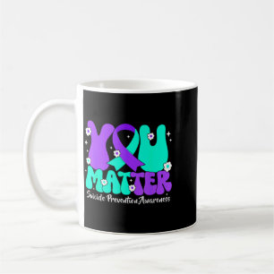 Mug Ruban violet sarcelle de sensibilisation à la prév