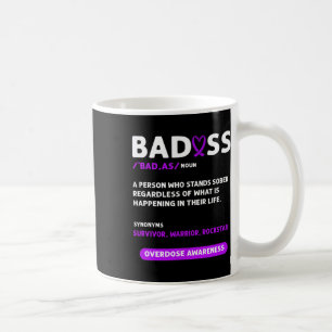 Mug Ruban Violet. Sensibilisation aux surdoses 3