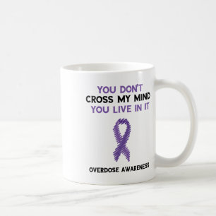 Mug Ruban Violet Vous ne traversez pas mon esprit Surd