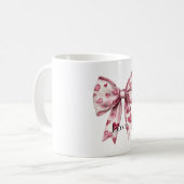 Mug Rubans à coeurs rouges Amour (Devant gauche)