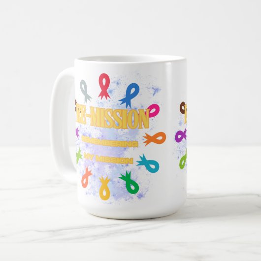 Mug Rubans cancéreux de remise (Devant gauche)