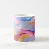 Mug Rubans colorés abstraits qui coulent (Centre)