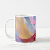 Mug Rubans colorés abstraits qui coulent (Gauche)