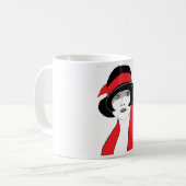 Mug rubans de rouge des années 1920 (Devant gauche)