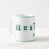 Mug Rubans de santé mentale (Devant gauche)
