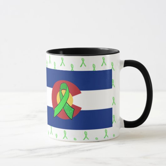 Mug Rubans de sensibilisation à la maladie de Lyme dan (Droite)