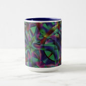 Mug Rubans entrelacés avec des couleurs assombries (Centre)