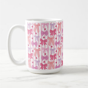 Mug Rubans et rayures pastel féminins