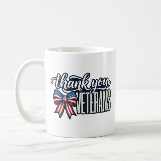 Mug Rubans patriotiques de remerciement aux vétérans C