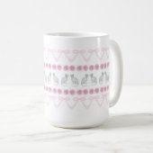 Mug Rubans roses et chatons gris (Devant droit)