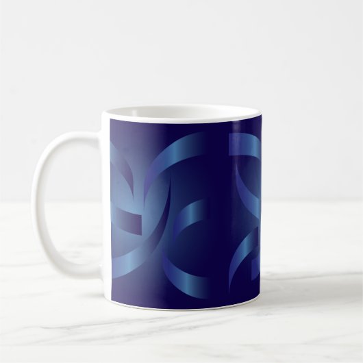 Mug rubans saphir (Gauche)