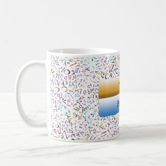 Mug Rubrique de lettre (Gauche)