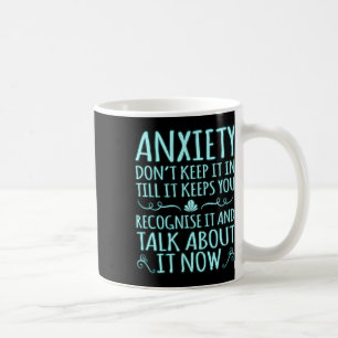 Mug Rubrique sur l'anxiété, À propos, Ruban de sensibi