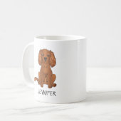 Mug Ruby Cavalier King Charles Spaniel & Nom (Devant gauche)