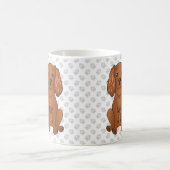 Mug Ruby Cavalier King Charles Spaniel & Paws (Centre)