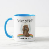 Mug Ruby Cavalier Pet Loss Memorial Cadeau (Gauche)