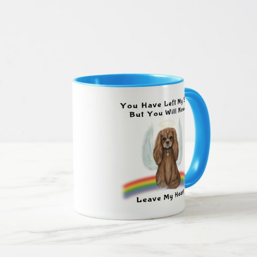 Mug Ruby Cavalier Pet Loss Memorial Cadeau (Devant droit)