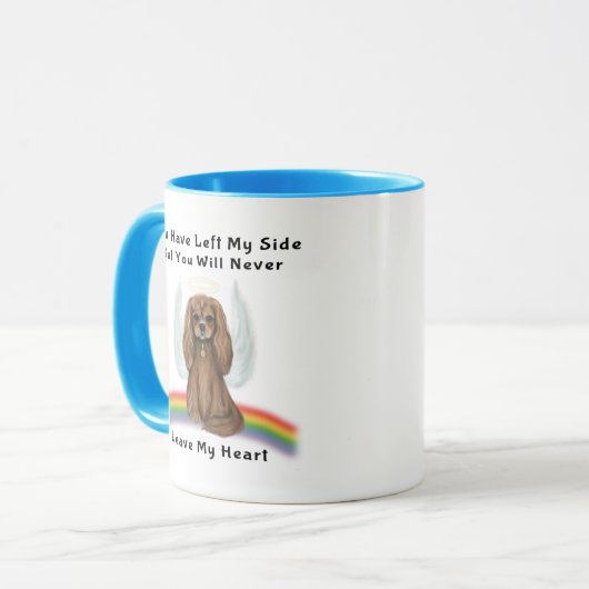 Mug Ruby Cavalier Pet Loss Memorial Cadeau (Devant gauche)