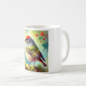 Mug Ruby crowned Kinglet 050724AREF114 - Watercolor (Devant droit)