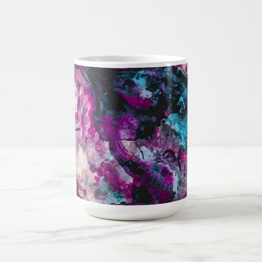 Mug Ruby et Sapphire Crystal Geode Abstrait (Centre)