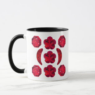 Mug Ruby Gemstone Art, Rouge