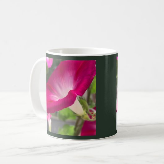 Mug Ruby Red Morning Glory (Devant gauche)