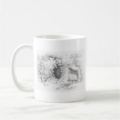 Mug ruches d'abeilles vintages (Gauche)