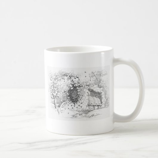 Mug ruches d'abeilles vintages (Droite)