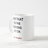 Mug Rude Que tu pars, mais d'accord (Devant gauche)