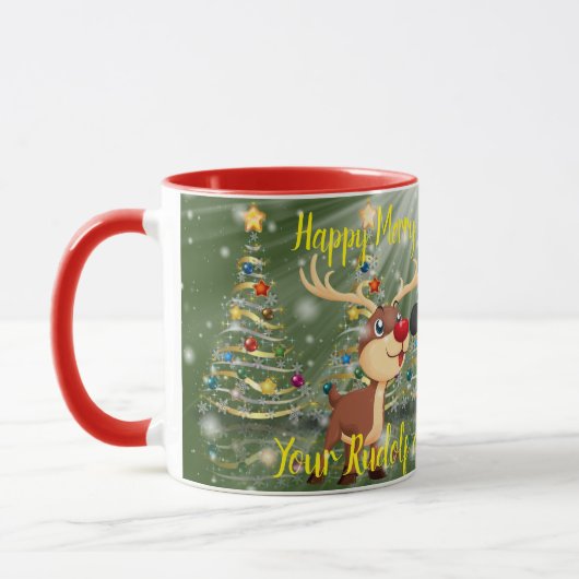 Mug Rudolf et le Père Noël (Gauche)