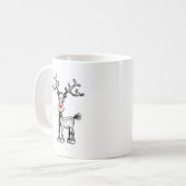 Mug Rudolf le renne a des yeux fous (Devant gauche)