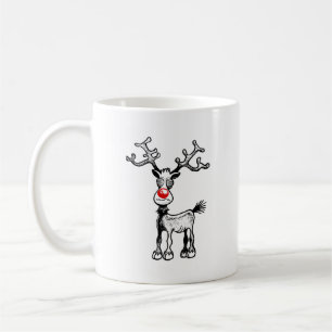 Mug Rudolf le renne a des yeux fous