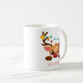 Mug Rudolf Reindeer avec lumière de Noël (Devant droit)