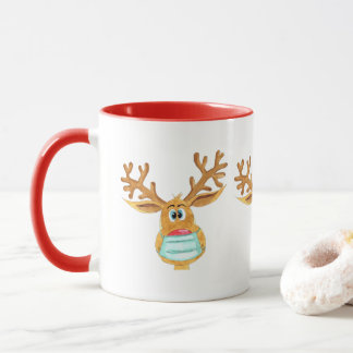 Mug Rudolph le renne masqué du visage