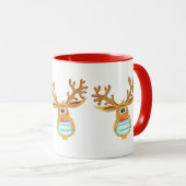 Mug Rudolph le renne masqué du visage (Devant droit)
