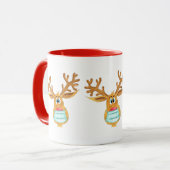 Mug Rudolph le renne masqué du visage (Devant gauche)
