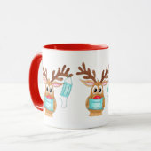 Mug Rudolph le renne masqué du visage (Devant gauche)