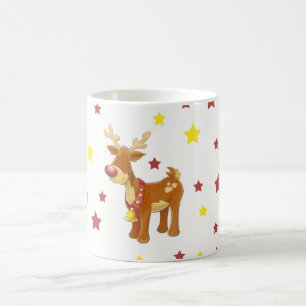 Mug Rudolph, les étoiles de Noël des rennes à nez roug