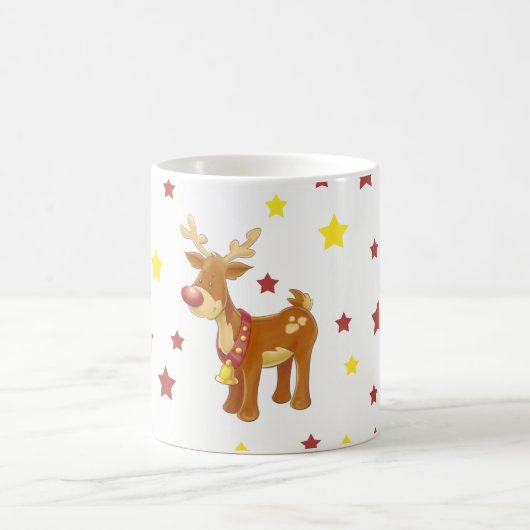 Mug Rudolph, les étoiles de Noël des rennes à nez roug (Centre)