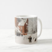 Mug Rue à Roskilde 1836 Scène de Noël (Devant droit)