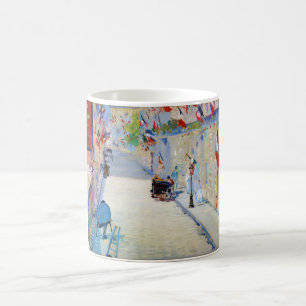 Mug Rue avec drapeaux français, Manet