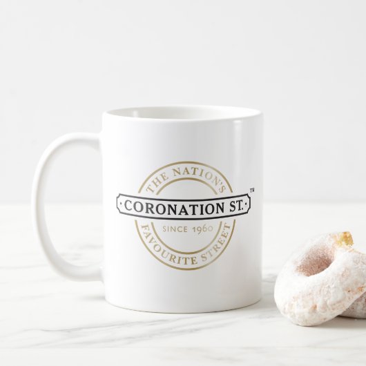 Mug Rue du couronnement - Logo (Avec donut)