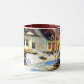Mug Rue du village de Québec - Oeuvre de Clarence Gagn (Centre)