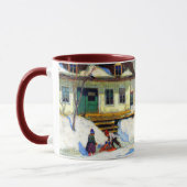 Mug Rue du village de Québec - Oeuvre de Clarence Gagn (Gauche)