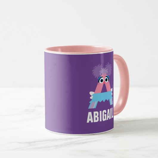 Mug Rue Sésame | A est pour Abby (Devant droit)