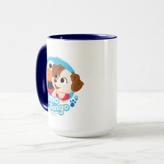 Mug Rue Sésame | Badge Elmo & Tango (Devant gauche)