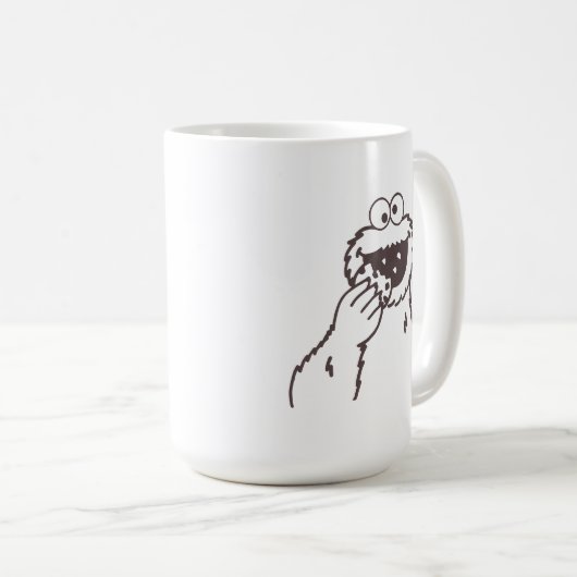 Mug Rue Sésame | Cookie Monster (Devant droit)