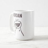 Mug Rue Sésame | Cookie Monster | Ajouter Votre Nom (Devant gauche)