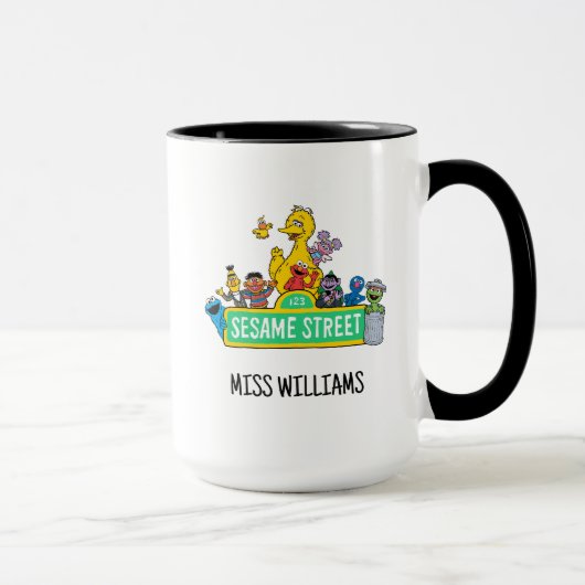 Mug Rue Sésame | Couleur complète avec Pals | Ajouter  (Droite)